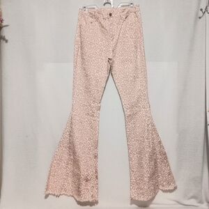 Leopard Print Saints & Hearts Flared Pants
